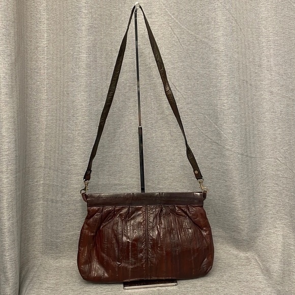 Vintage J. Renee Eel Skin Shoulder Bag - Picture 1 of 11